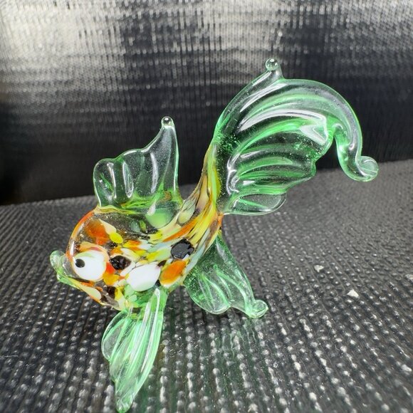 Venetian Art Glass Hand Blown Fish Hand Made Italian Glass Delicate Figure VTG - Picture 7 of 11